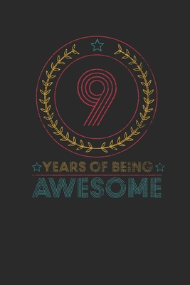 9 Years Of Being Awesome: Graph Paper Notebook ... 1704725763 Book Cover