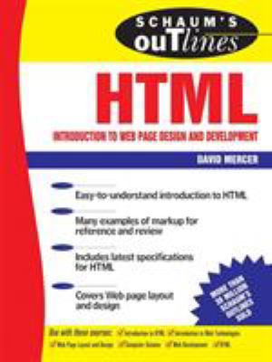 Schaum's Outline of HTML 0071373659 Book Cover