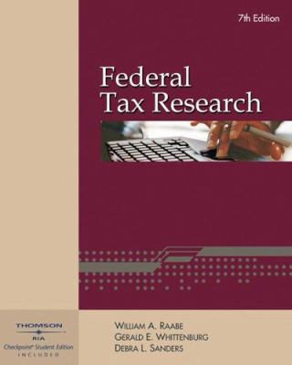 Federal Tax Research with RIA Checkpoint and Tu... 032430613X Book Cover