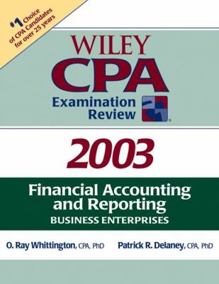 Wiley CPA Examination Review 2003, Financial Ac... 0471265020 Book Cover