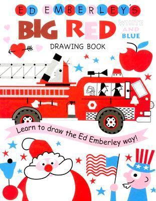 Ed Emberley's Big Red Drawing Book White and Blue 0316789747 Book Cover