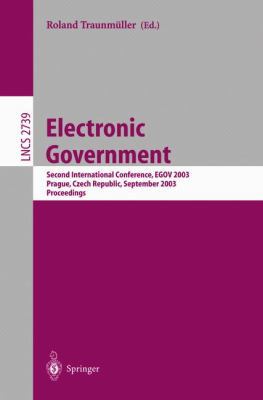 Electronic Government: Second International Con... B007RDI6JU Book Cover