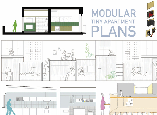 Modular Tiny Apartment Plans [Spanish] 8417557318 Book Cover