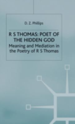 R. S. Thomas: Poet of the Hidden God: Meaning a... 033339559X Book Cover