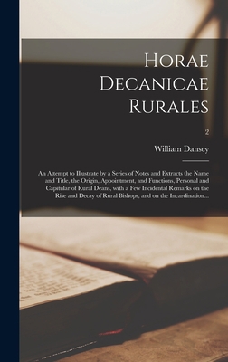 Horae Decanicae Rurales; an Attempt to Illustra... 1013674111 Book Cover