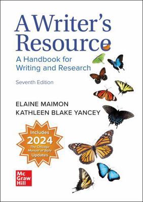 A Writer's Resource Student Edition: 2025 Release 126430787X Book Cover