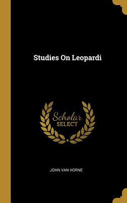 Studies On Leopardi 1010892762 Book Cover