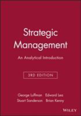 Strategic Management: An Analytical Introduction 0631201041 Book Cover