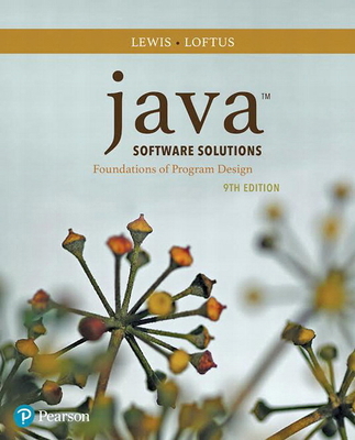 Java Software Solutions 0134462025 Book Cover