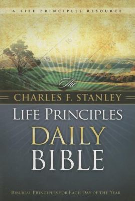 Charles F. Stanley Life Principles Daily Bible-... 0718020103 Book Cover