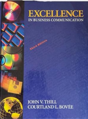 Excellence in Business Communication 0070069077 Book Cover