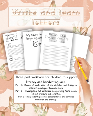 Write and learn letters: Three part workbook fo... B08L5W68ZB Book Cover