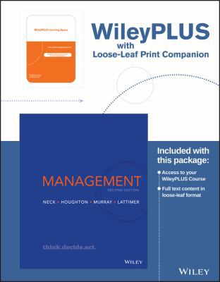 Management, 2e Wileyplus with Loose-Leaf Print ... 1119273951 Book Cover