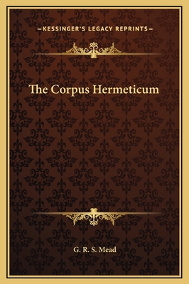 The Corpus Hermeticum 116922248X Book Cover