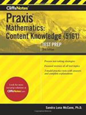 CliffsNotes Praxis Mathematics: Content Knowled... 0544628268 Book Cover