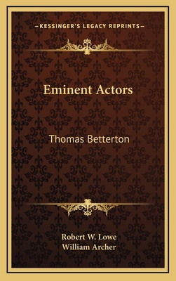 Eminent Actors: Thomas Betterton 1163438707 Book Cover