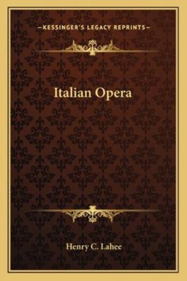 Italian Opera 1162913177 Book Cover