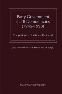 Party Government in 48 Democracies (1945-1998):... 9048156203 Book Cover