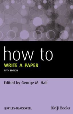 How To Write a Paper 047067220X Book Cover
