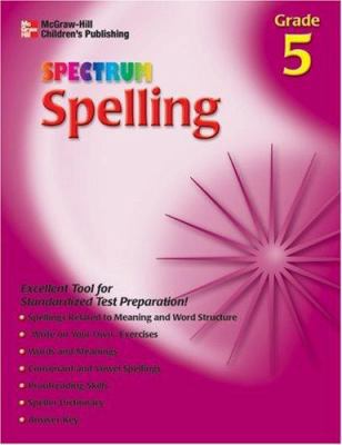 Spectrum Spelling, Grade 5 1561899259 Book Cover