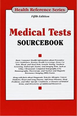 Medical Tests Sourcebook 0780813820 Book Cover