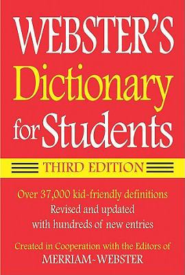 Webster's Dictionary for Students 1596950935 Book Cover