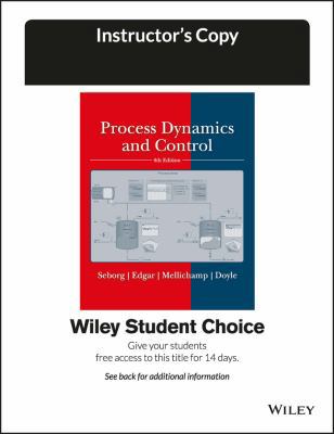 Process Control Dynamics, Fourth Edition, Instr... 1119000521 Book Cover