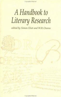 The Handbook to Literary Research 0415198607 Book Cover