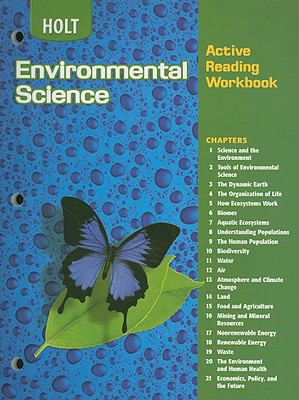 Enviromental Science: Active Reading Workbook 0030665949 Book Cover