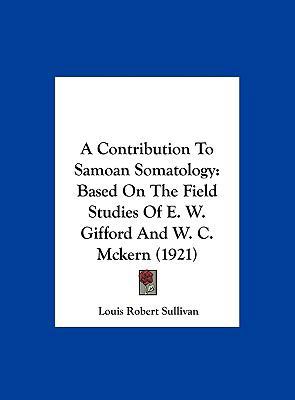 A Contribution to Samoan Somatology: Based on t... 1162068302 Book Cover