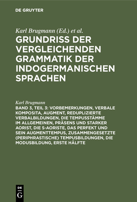 Vorbemerkungen, Verbale Komposita, Augment, Red... [German] 3111299007 Book Cover