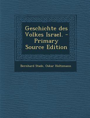 Geschichte Des Volkes Israel. - Primary Source ... [German] 1294619993 Book Cover
