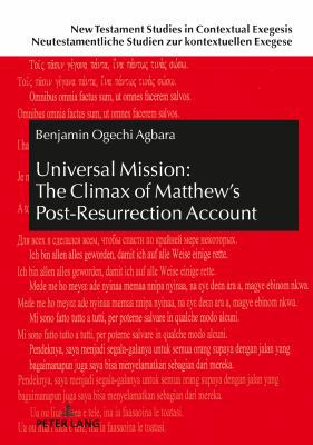 Universal Mission: The Climax of Matthew's Post... [German] 3631762798 Book Cover