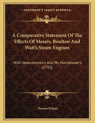 A Comparative Statement Of The Effects Of Messr... 1165247445 Book Cover