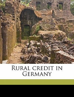 Rural Credit in Germany 1178452921 Book Cover