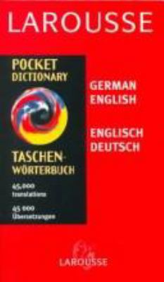Larousse Pocket Dictionary: German-English, Eng... 2034207130 Book Cover