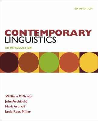 Contemporary Linguistics: An Introduction 0312555288 Book Cover