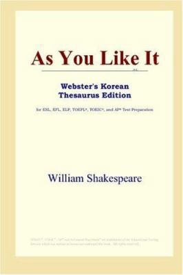 As You Like It (Webster's Korean Thesaurus Edit... 0497900289 Book Cover