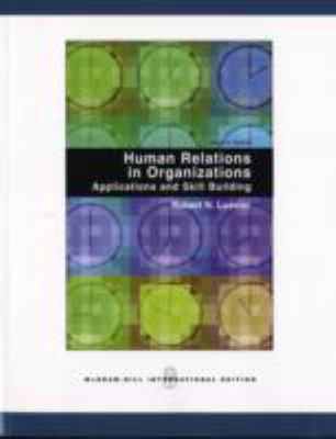 Human Relations in Organizations: Applications ... 0071101039 Book Cover