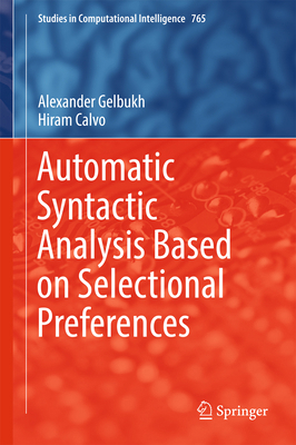 Automatic Syntactic Analysis Based on Selection... 3319740539 Book Cover