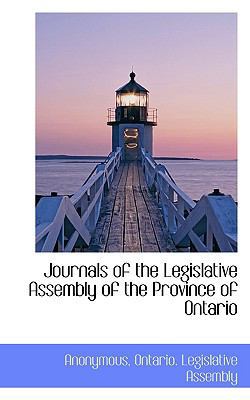 Journals of the Legislative Assembly of the Pro... 1117180441 Book Cover