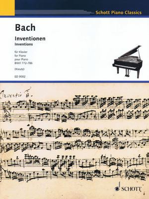 Inventions, Bwv 772-786: Piano 3795752620 Book Cover