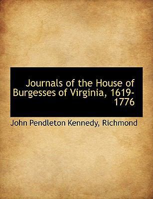 Journals of the House of Burgesses of Virginia,... 114058295X Book Cover