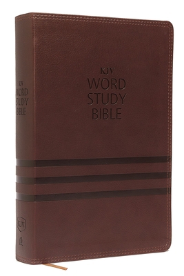 KJV, Word Study Bible, Imitation Leather, Brown... 0718085450 Book Cover