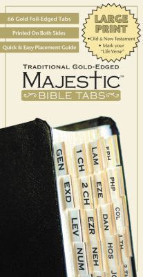 Majestic Bible Tabs, Traditional Gold-Edged B0082RLWMI Book Cover