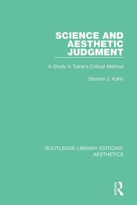 Science and Aesthetic Judgement: A Study in Tai... 1138670480 Book Cover