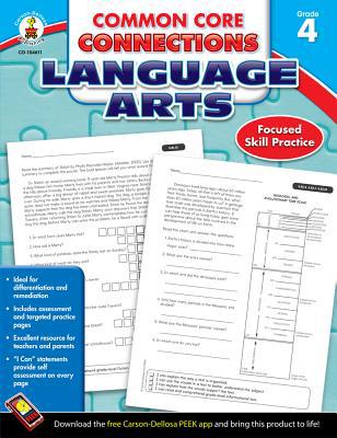 Common Core Connections Language Arts, Grade 4 B00QFX4VEM Book Cover