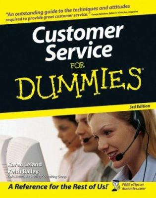 Customer Service for Dummies: 0471768693 Book Cover