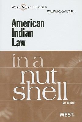 American Indian Law in a Nutshell 031419519X Book Cover