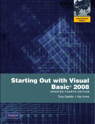 Starting Out with Visual Basic 2008 Update: Int... 0135085357 Book Cover
